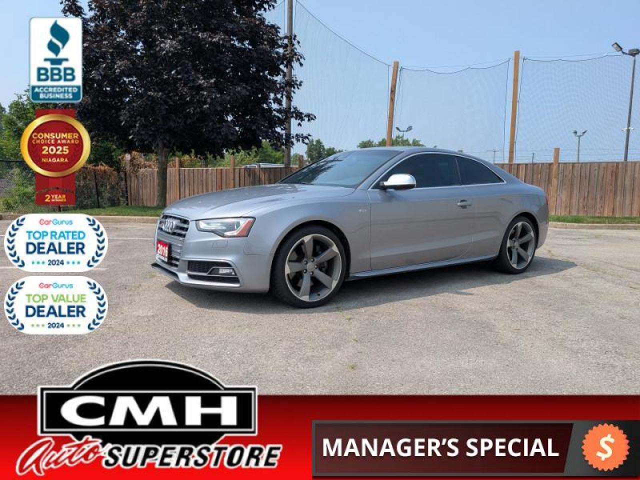 Used 2016 Audi S5 3.0T Quattro Progressiv  **COUPE - RED LEATH** for sale in St. Catharines, ON