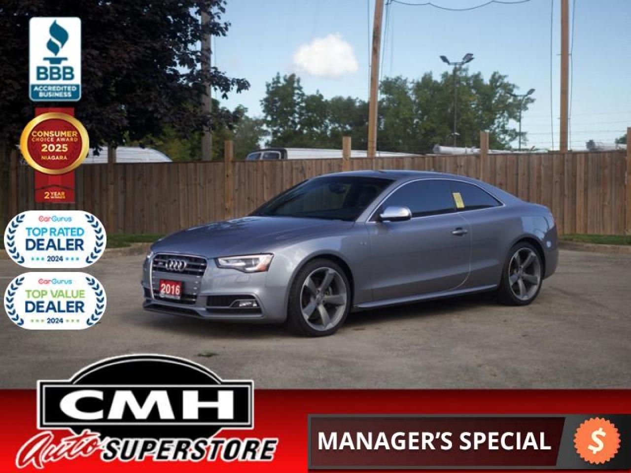 2016 Audi S5 3.0T Quattro Progressiv  **COUPE - RED LEATH**