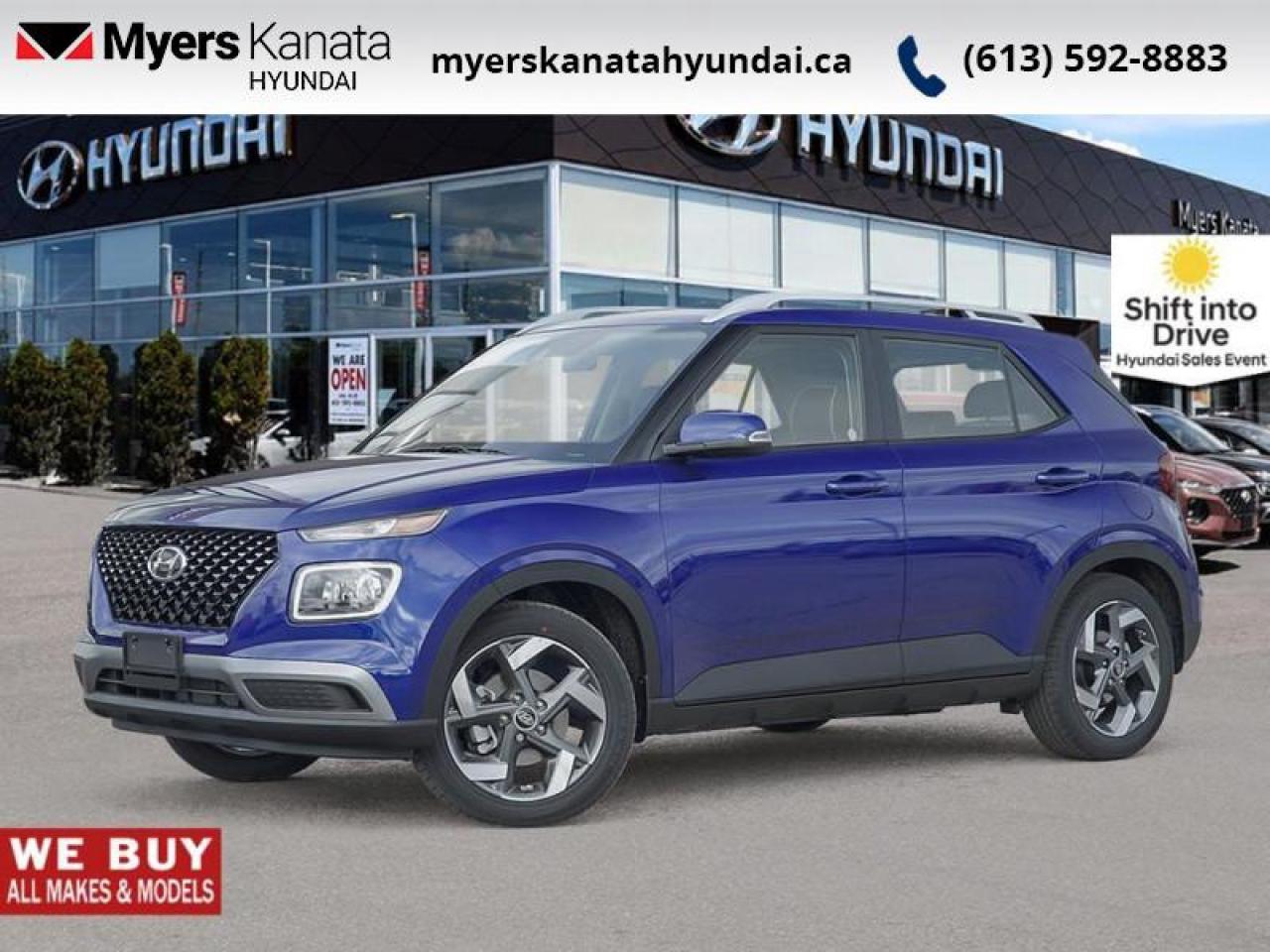 New 2025 Hyundai Venue Ultimate IVT w/Denim Interior  - $102.68 /Wk for sale in Kanata, ON