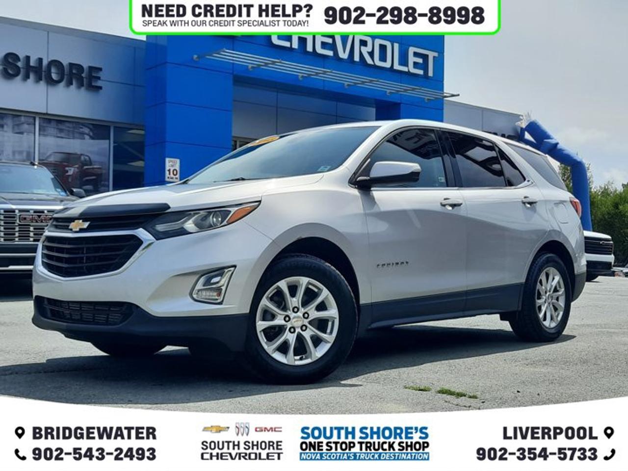 Awards: * JD Power Automotive Performance, Execution and Layout (APEAL) Study * 2018 KBB.com Best Family Cars * 2018 KBB.com 10 Most Awarded Brands * 2018 KBB.com 10 Best SUVs Under $25,000 Recent Arrival! Silver Ice Metallic 2018 Chevrolet Equinox LT 1LT AWD 6-Speed Automatic Electronic with Overdrive 1.5L DOHC AWD, 3-Spoke Leather-Wrapped Steering Wheel, 6 Speaker Audio System Feature, Air Conditioning, Alloy wheels, Bluetooth® For Phone, Bumpers: body-colour, Compass, Confidence & Convenience Package, Driver Confidence Package, Driver Convenience Package, Driver door bin, Dual front impact airbags, Dual front side impact airbags, Dual Zone Automatic Climate Control, Exterior Parking Camera Rear, Front License Plate Mount BC/MB/NB/ON, Fully automatic headlights, Heated Driver & Front Passenger Seats, Lane Change Alert w/Side Blind Zone Alert, Outside Heated Power-Adjustable Mirrors, Outside temperature display, Panic alarm, Power steering, Preferred Equipment Group 1LT, Premium audio system: Chevrolet MyLink, Rear anti-roll bar, Rear Cross Traffic Alert, Rear Park Assist w/Audible Warning, Rear Power Liftgate, Rear window defroster, SiriusXM Satellite Radio, Speed control, Tachometer, Tilt steering wheel, Traction control, Universal Home Remote, Variably intermittent wipers.