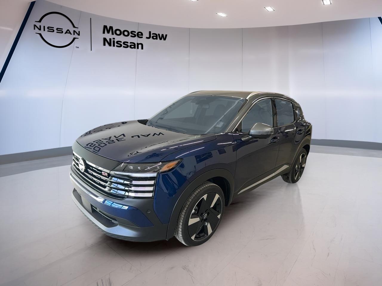 Step into modern versatility with the brand new 2025 Nissan Kicks SR, now available at Moose Jaw Nissan in Moose Jaw. This compact crossover offers a bold design, advanced technology, and impressive capability, making it an ideal choice for drivers who value both practicality and style. With its all-wheel drive system and efficient 2.0L DOHC 4-cylinder engine, the Kicks SR delivers a confident and responsive driving experience, perfectly suited for Canadian roads and changing weather conditions.

TRUCK FEATURES
»» All-wheel drive for enhanced traction and control
»» 2.0L DOHC 4-cylinder engine for reliable power
»» Xtronic CVT for smooth, efficient shifting
»» Compact crossover utility for urban versatility

ADVANCED SAFETY FEATURES
»» Advanced airbag system for occupant protection
»» Rearview camera for easier reversing and parking
»» Vehicle Dynamic Control for improved stability
»» Anti-lock braking system for confident stops

PERFORMANCE AND EFFICIENCY
»» 2.0L DOHC 4-cylinder engine for responsive power
»» Xtronic CVT transmission for seamless acceleration
»» All-wheel drive for optimal traction in all seasons
»» Fuel-efficient design for lower running costs

COMFORT AND CONVENIENCE
»» Spacious seating for up to five passengers
»» Automatic climate control for year-round comfort
»» Keyless entry and push-button start for convenience
»» Ample headroom and legroom for all occupants

TECHNOLOGY AND CONNECTIVITY
»» Touchscreen infotainment system for easy control
»» Bluetooth hands-free calling and audio streaming
»» USB ports for device charging and connectivity
»» Steering wheel-mounted audio and cruise controls

CARGO SPACE
»» Flexible rear cargo area for everyday needs
»» Split-folding rear seats for extra storage options
»» Low lift-over height for easy loading
»» Multiple storage compartments for organization

WHAT OTHER OWNERS LIKE
»» Confident all-wheel drive performance in all conditions
»» Easy maneuverability for city and highway driving
»» User-friendly technology and infotainment features
»» Spacious interior with versatile cargo solutions

This 2025 Nissan Kicks SRs VIN is: 3N8AP6DD0SL424580.