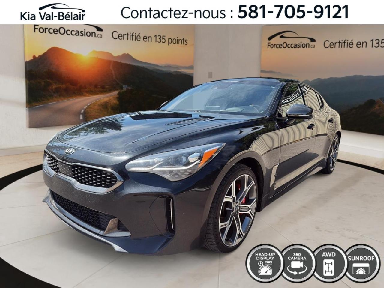 Used 2018 Kia Stinger GT LIMITED *AWD *V6 *365HP *BI-TURBO *CARPLAY *GPS for sale in Québec, QC