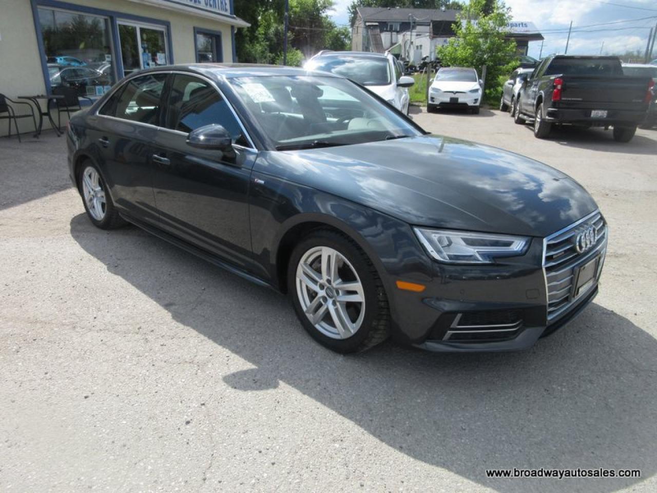 2017 Audi A4 ALL-WHEEL DRIVE S-LINE-TYPE 5 PASSENGER 2.0L - TURBO.. DRIVE-MODE-SELECT.. NAVIGATION.. POWER SUNROOF.. LEATHER.. HEATED SEATS & WHEEL. Photo4