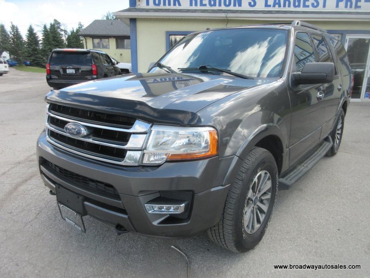 Used 2017 Ford Expedition LOADED XLT-VERSION 8 PASSENGER 3.5L - ECO-BOOST.. 4X4.. BENCH & 3RD ROW.. NAVIGATION.. POWER PEDALS & SUNROOF.. LEATHER.. HEATED/AC SEATS.. for sale in Bradford, ON