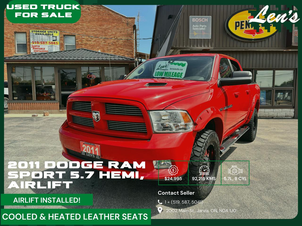 2011 RAM 1500 ACCIDENT FREE! LOW MILEAGE, EXCELLENT CONDITION!