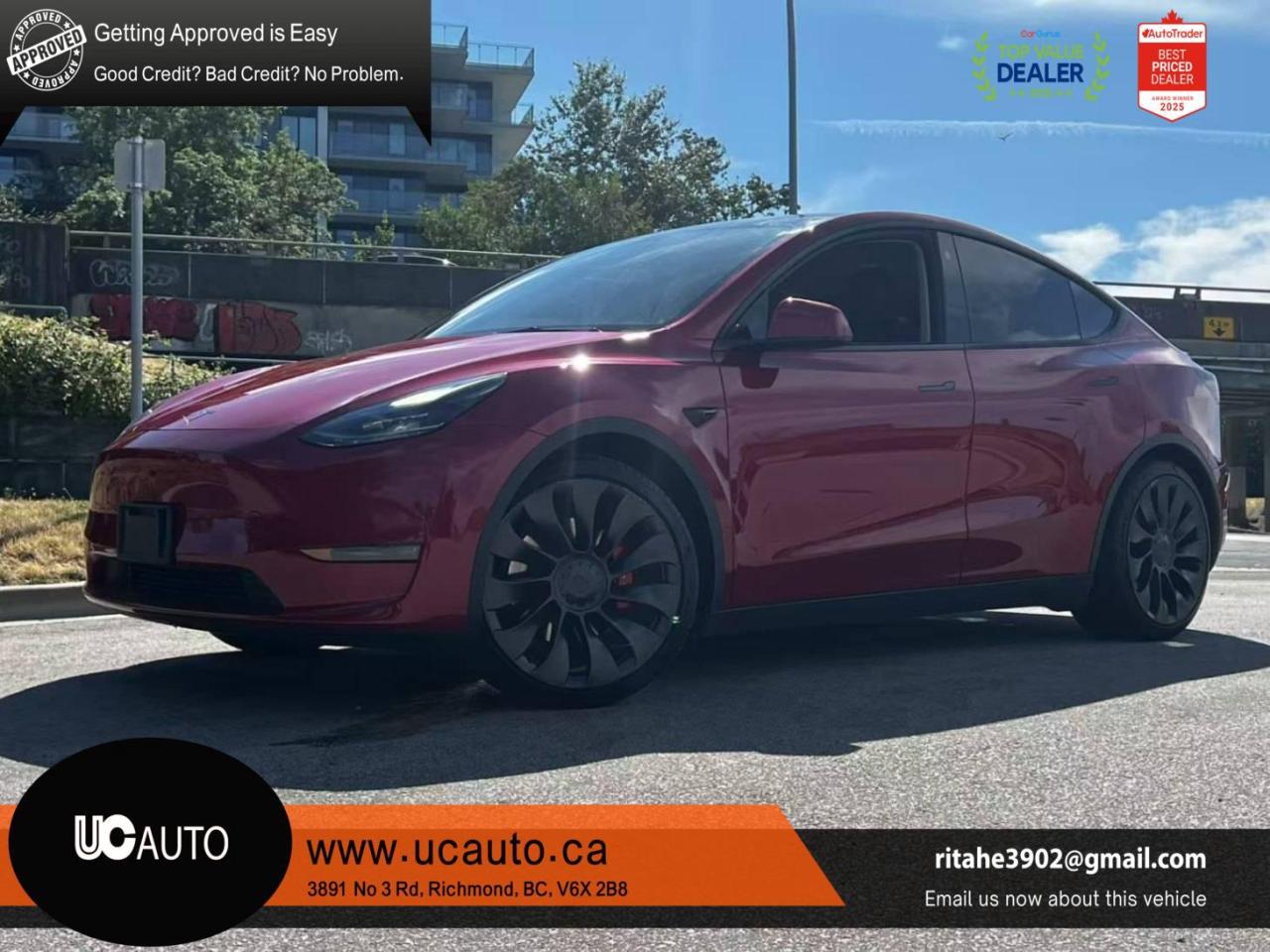 Used 2021 Tesla Model Y Performance AWD/ CLEAN TITLE/ BC LOCAL for sale in Richmond, BC