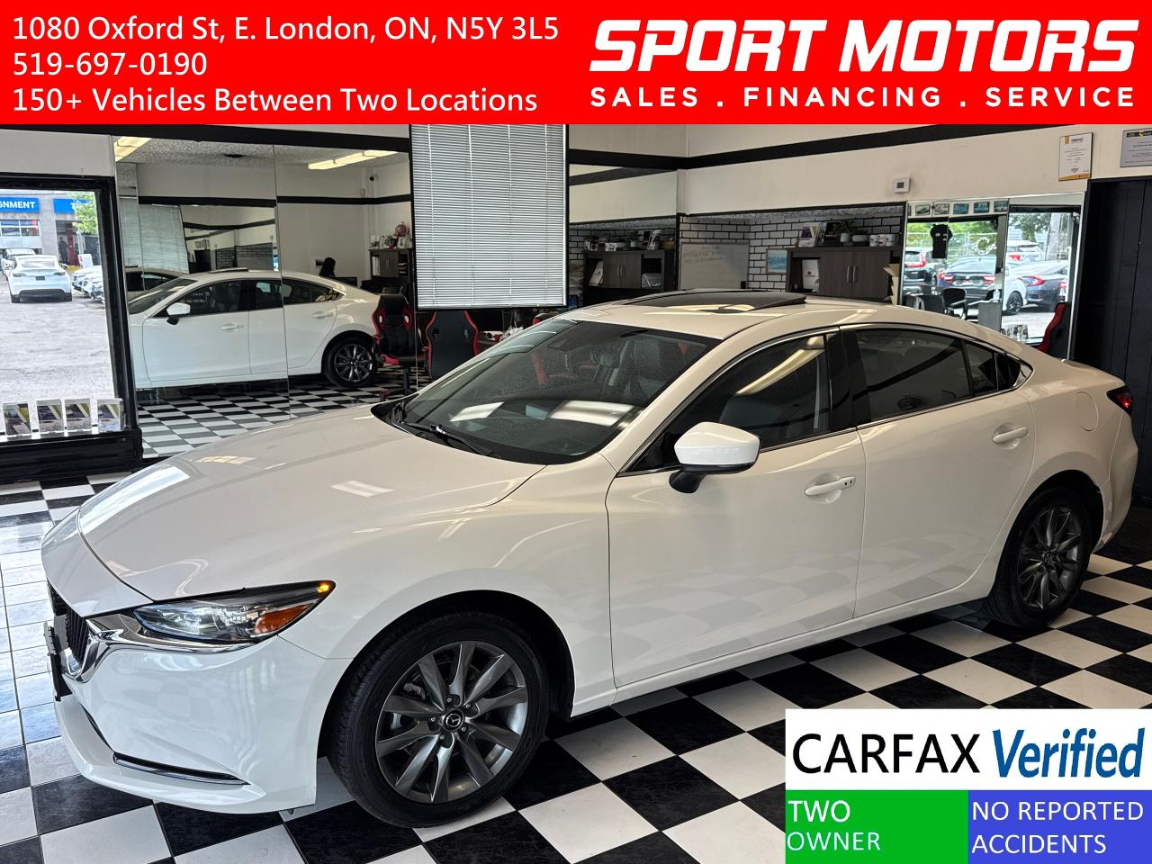 2021 Mazda MAZDA6 GS-L+Leather+Roof+Adaptive Cruise+CLEAN CARFAX