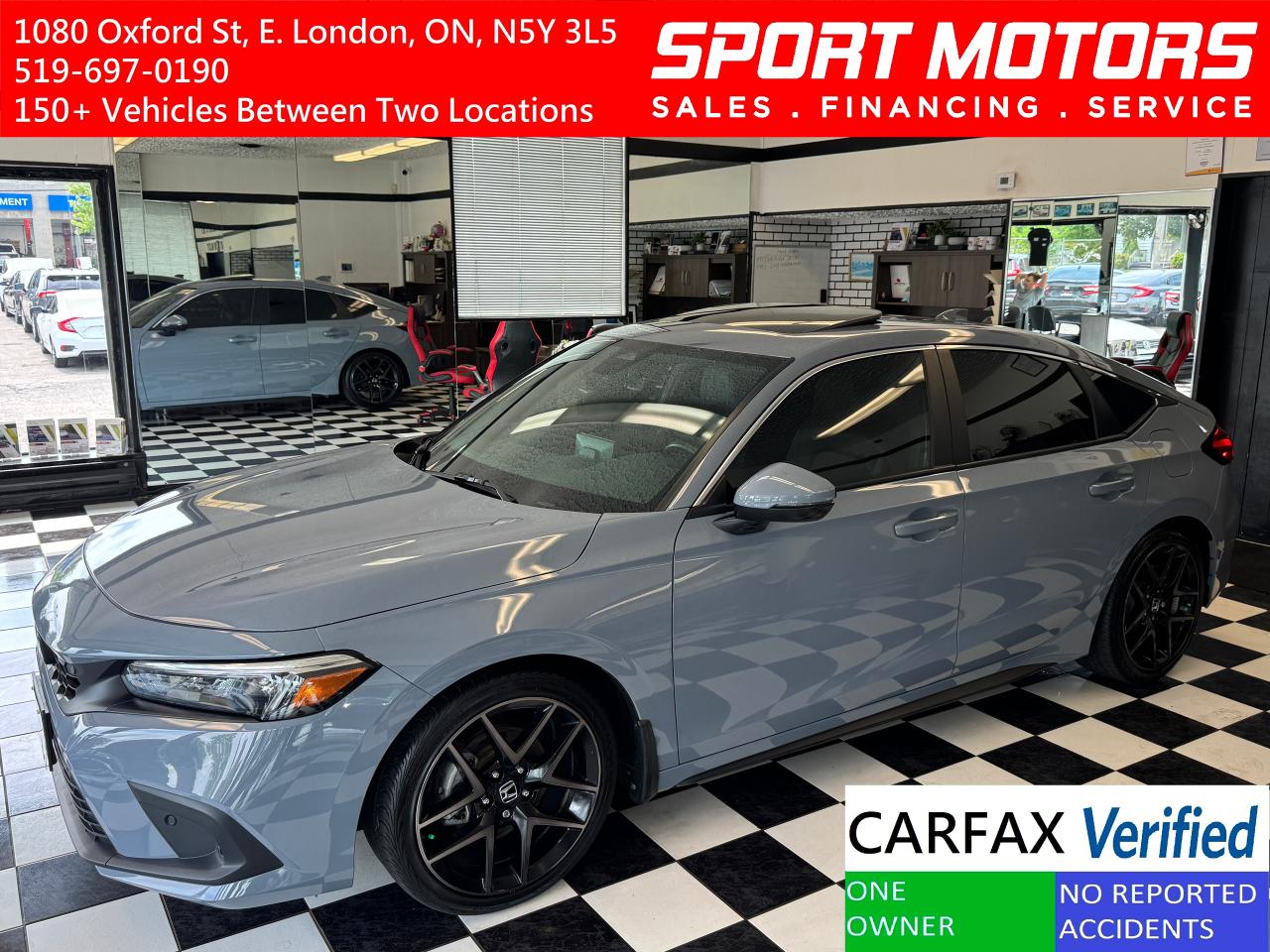 Used 2024 Honda Civic Sport Touring+ONE OWNER+CLEAN CARFAX for sale in London, ON