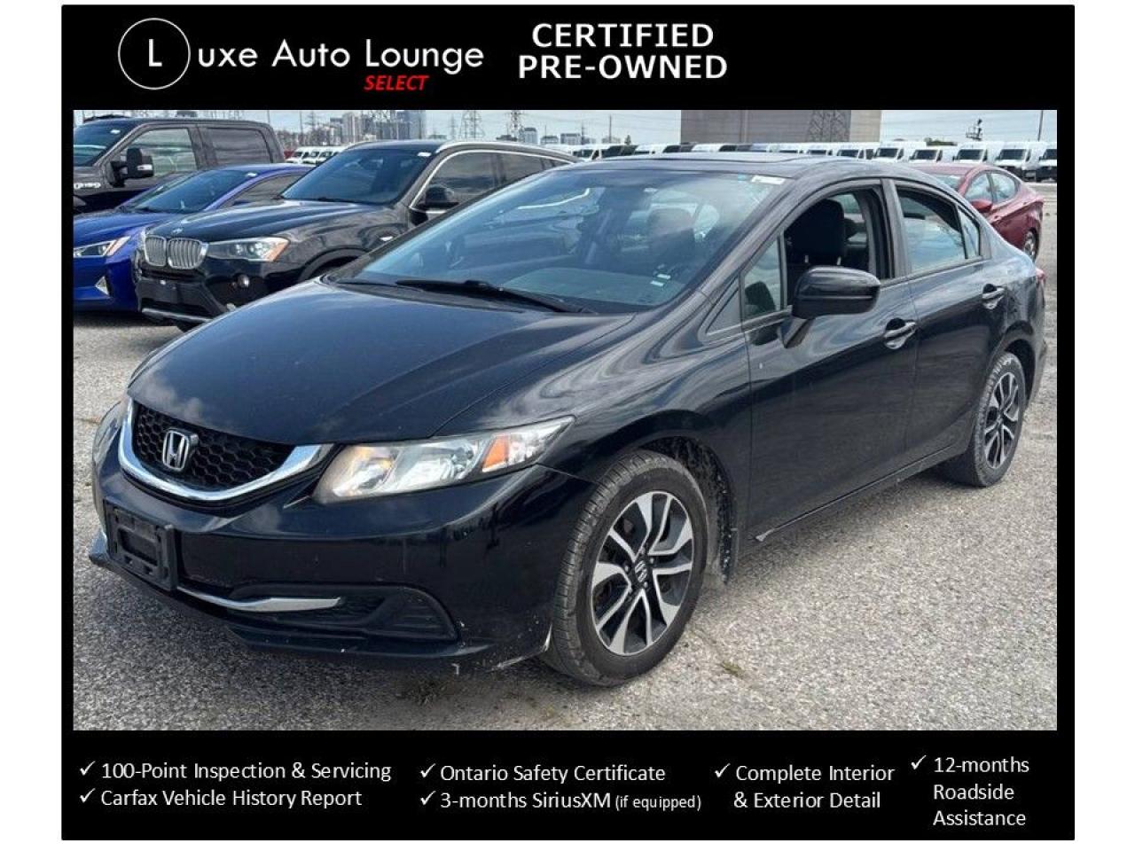 Used 2015 Honda Civic EX - LOW KM, AUTO, SUNROOF, BACK-UP CAM, LOADED! for sale in Orleans, ON