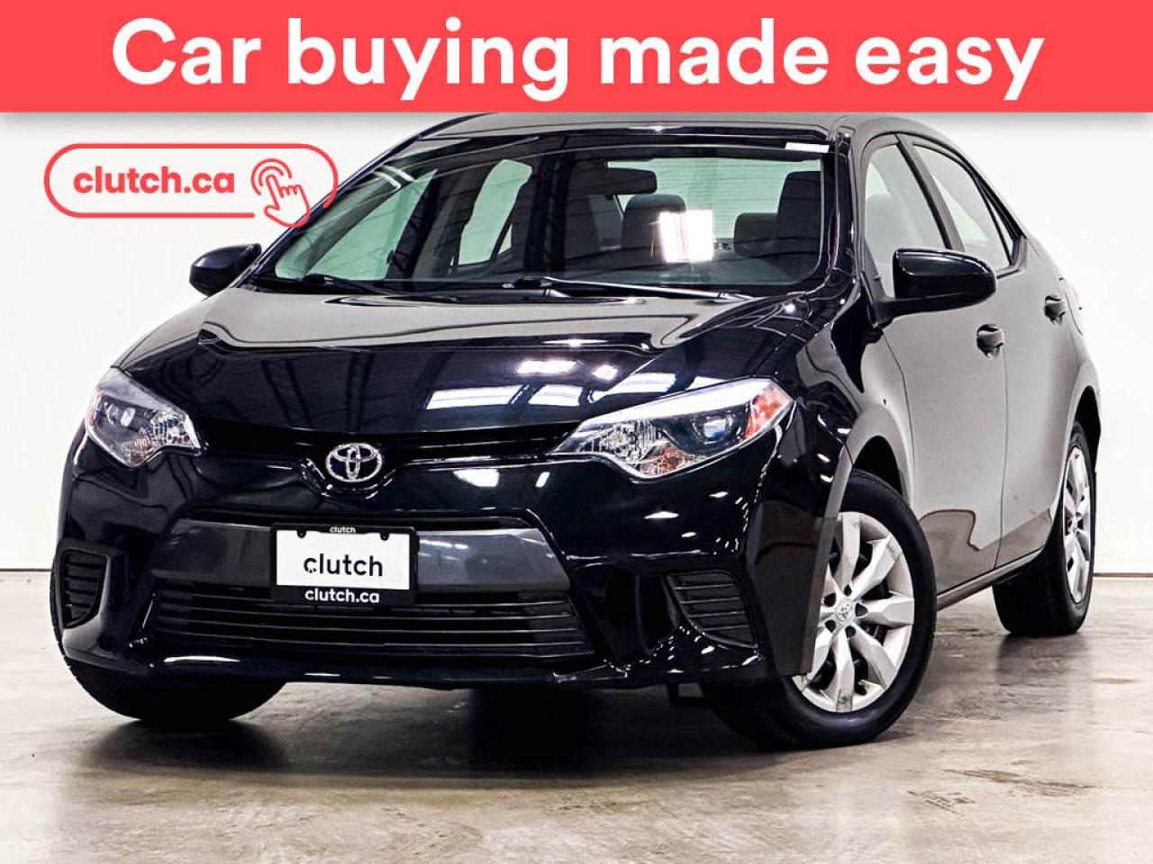 Used 2016 Toyota Corolla LE w/ Heated Front Seats, Rearview Camera, Cruise Control for sale in Toronto, ON