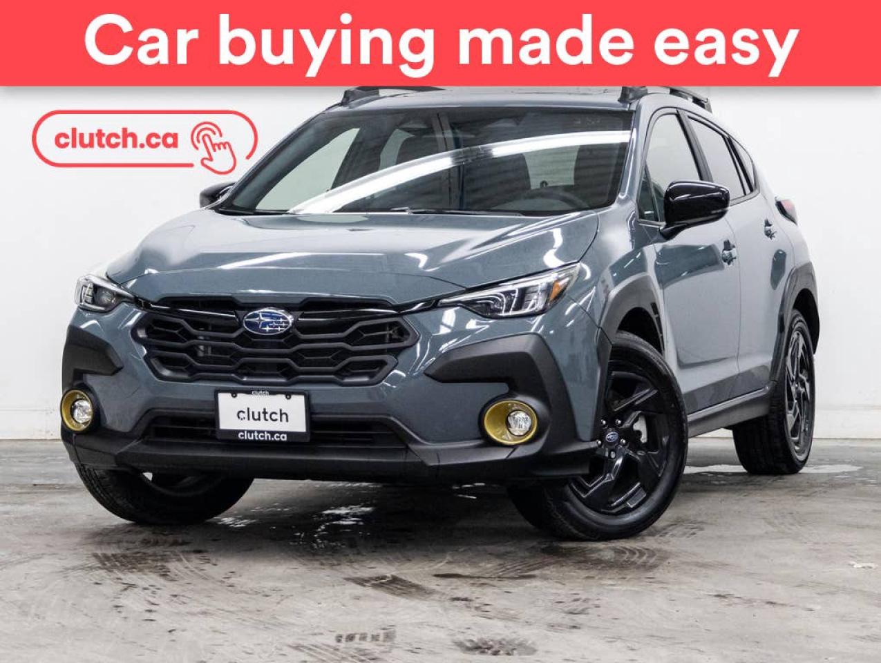 Used 2024 Subaru XV Crosstrek Onyx AWD w/ Apple CarPlay & Android Auto, Heated Steering Wheel, Power Moonroof for sale in Toronto, ON