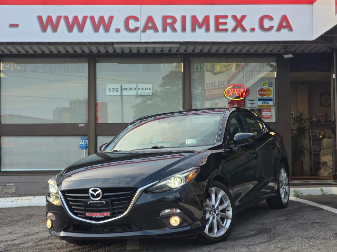 Great Condition, LOW MILEAGE, Mazda3 GT with Rustproofing History! Equipped with BOSE Premium Sound, Back up Camera, Heads up Display, Heated Seats, AFS Lighting, Bluetooth, Cruise Control, Smart Key with Push Button Start, A/C, Power Group, Premium Alloy Wheels, LED Lights, WEATHERTECH MATS!