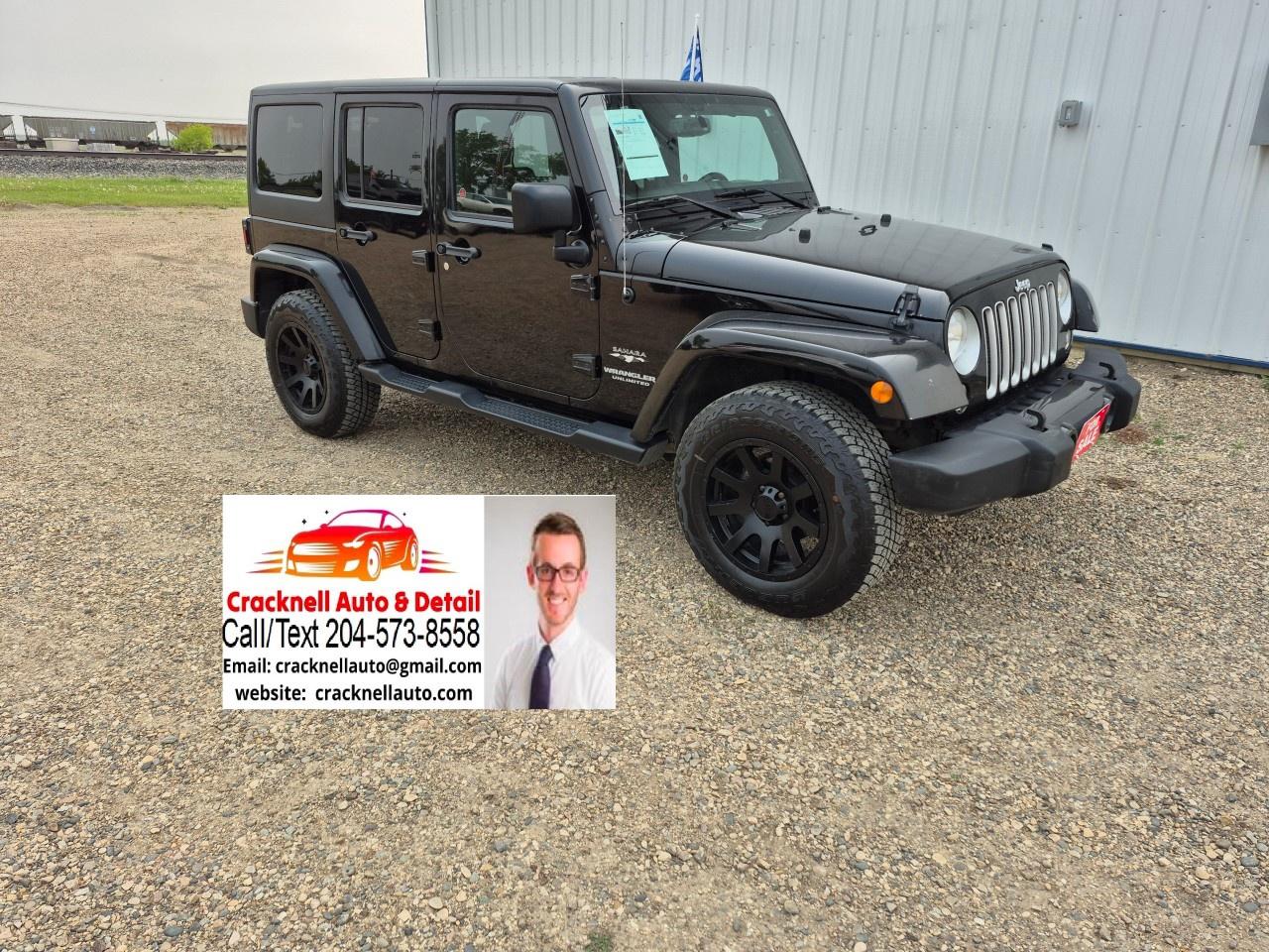 Used 2016 Jeep Wrangler UNLIMITED 4WD 4DR SAHARA for sale in Carberry, MB