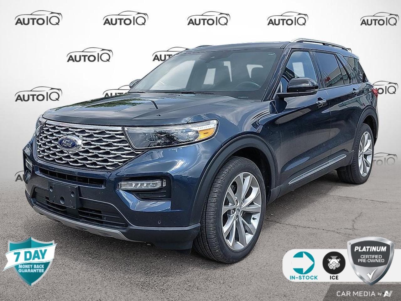 Used 2023 Ford Explorer Platinum - LOW KM - LEATHER CAPTAIN'S CHAIRS - LIKE NEW for sale in Hamilton, ON
