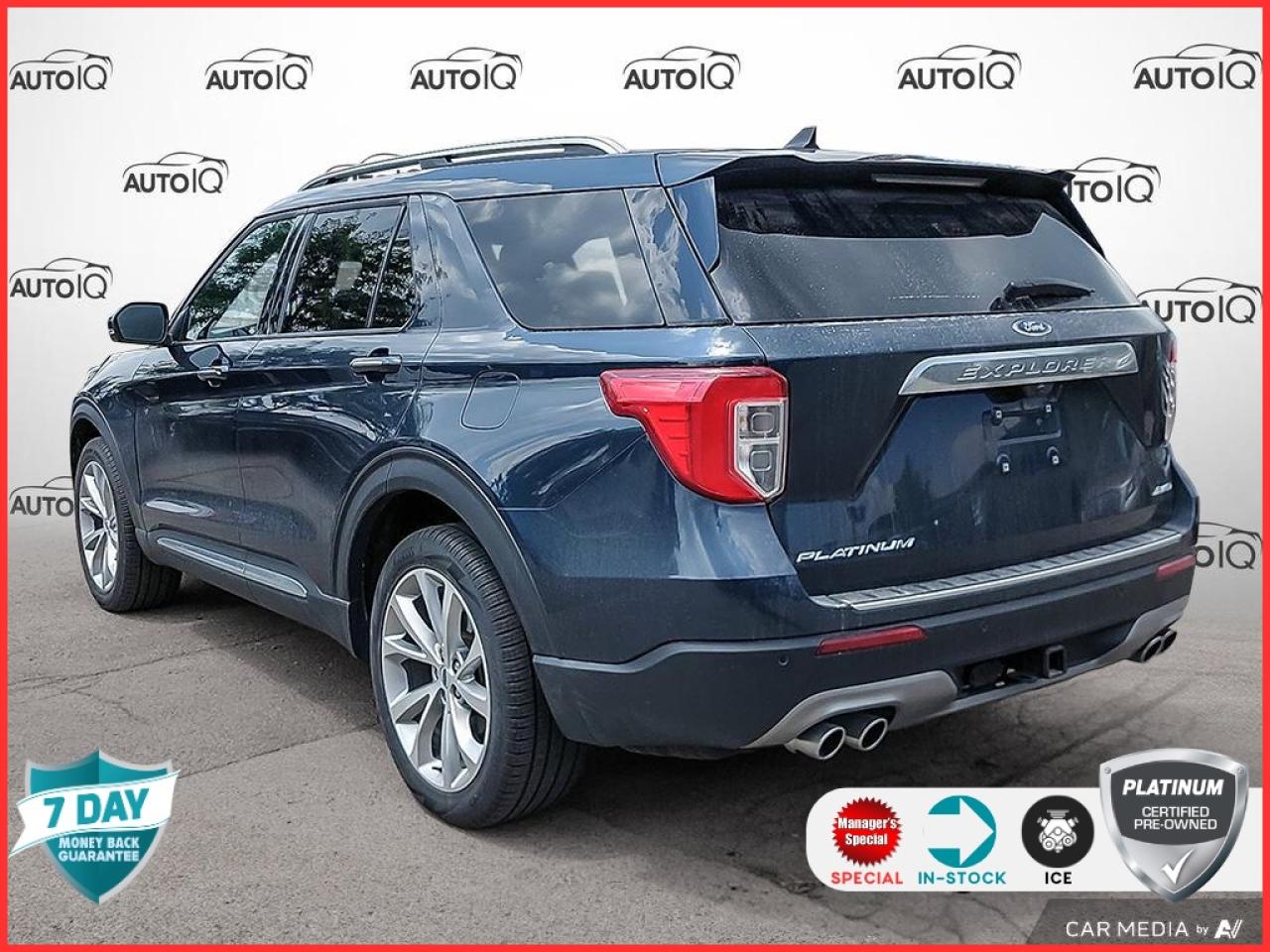 2023 Ford Explorer Platinum - LOW KM - LEATHER CAPTAIN'S CHAIRS - LIKE NEW Photo3