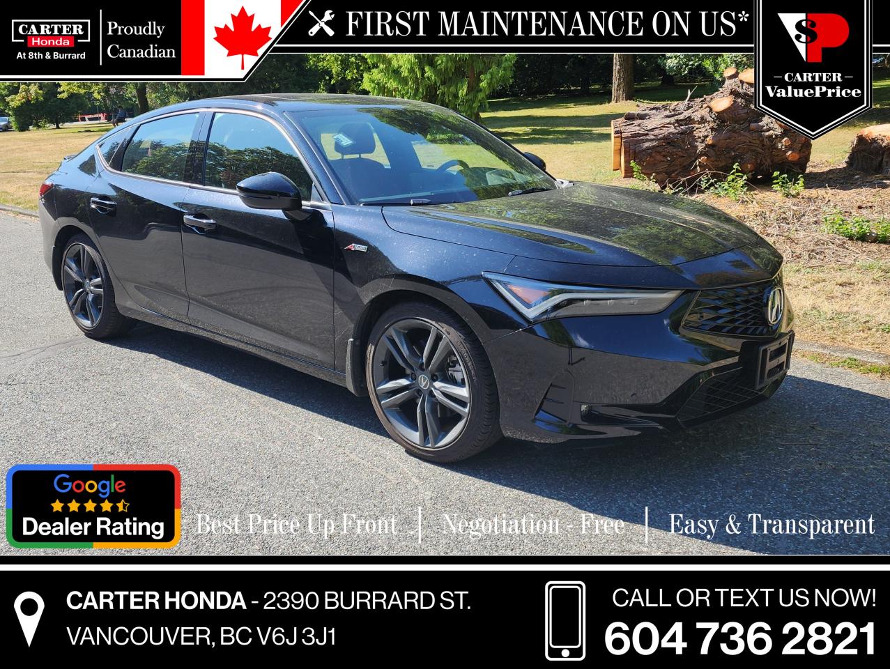 Used 2024 Acura Integra INTEGRA A SPEC ELITE HUD, GPS, ELS SOUND, APPLE/AN for sale in Vancouver, BC