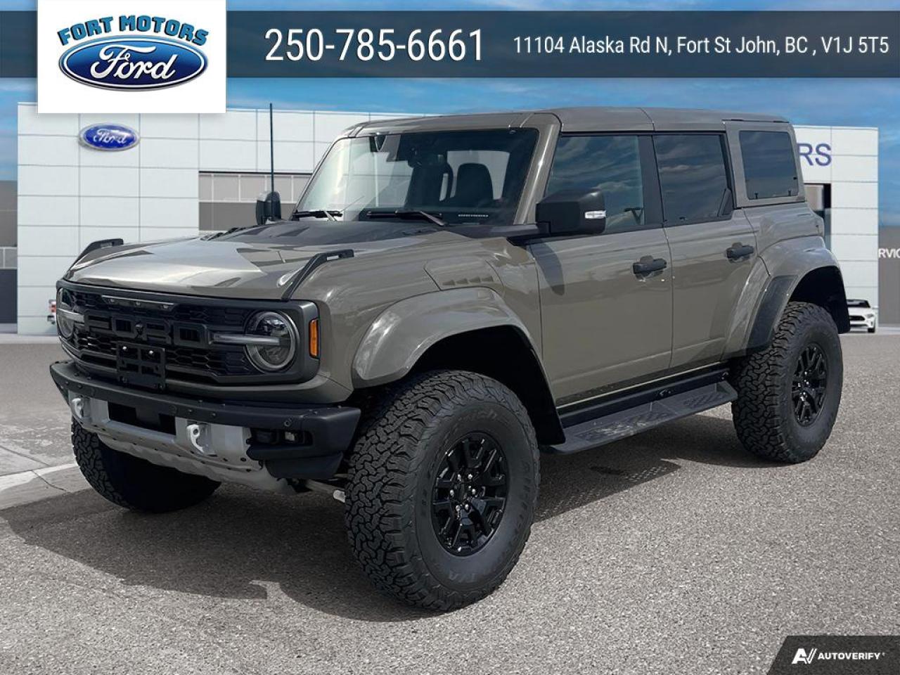 New 2025 Ford Bronco Raptor® for sale in Fort St John, BC