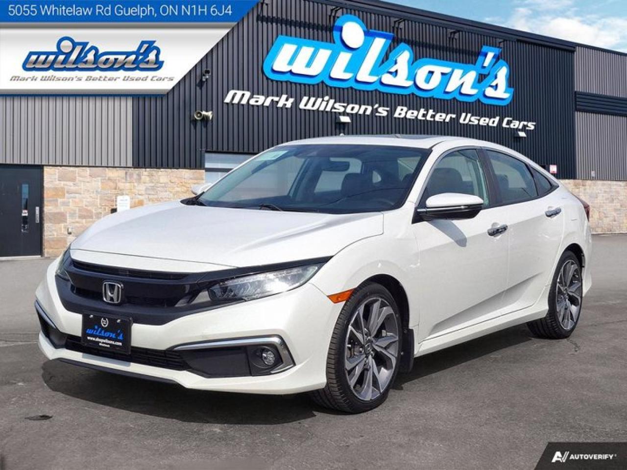 Used 2019 Honda Civic Sedan Touring Sedan | Leather | Roof | Nav | Auto | Heated Seats | CarPlay + Android | New Tires | for sale in Guelph, ON
