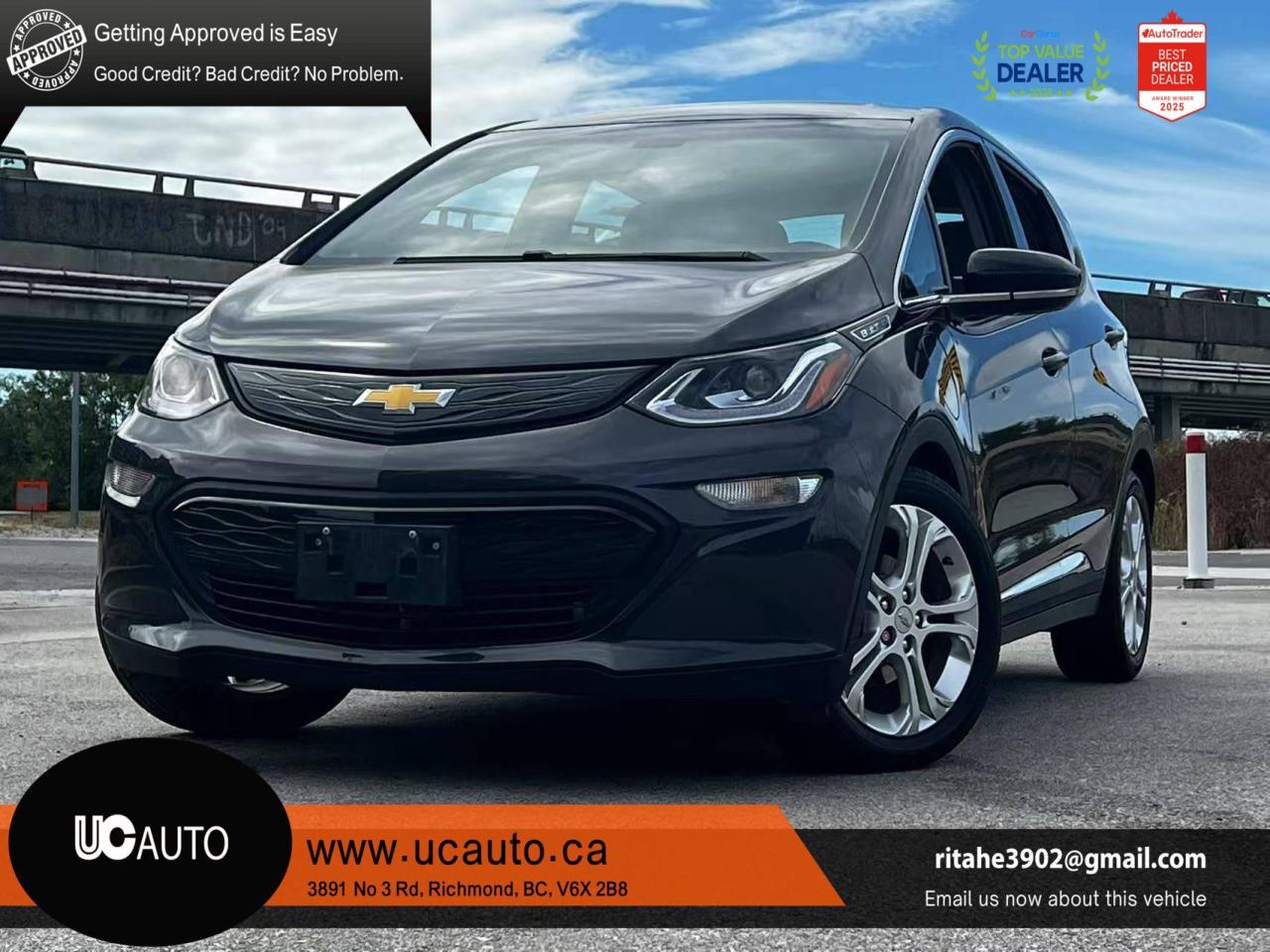Used 2021 Chevrolet Bolt EV LT/ CLEAN TITLE/ BC LOCAL/ BATTERY WARRANTY for sale in Richmond, BC