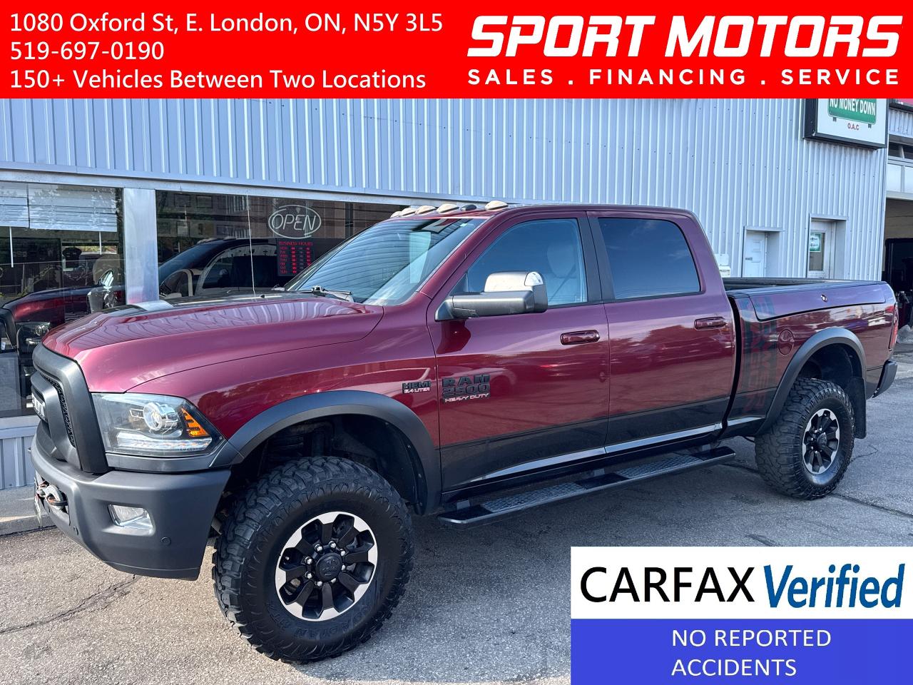 2017 RAM 2500 4WD POWER WAGON 6.4L HEMI+New Tires+CLEAN CARFAX