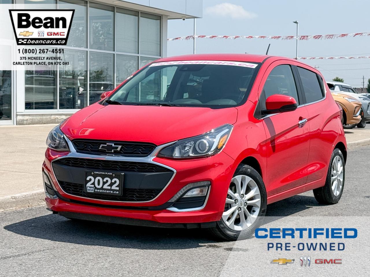 Used 2022 Chevrolet Spark 2LT CVT 1.4L 4 CYL WITH REMOTE ENTRY, SUNROOF, HEATED SEATS, CRUISE CONTROL, REAR VISION CAMERA, WINTERS ON STEEL WHEELS for sale in Carleton Place, ON