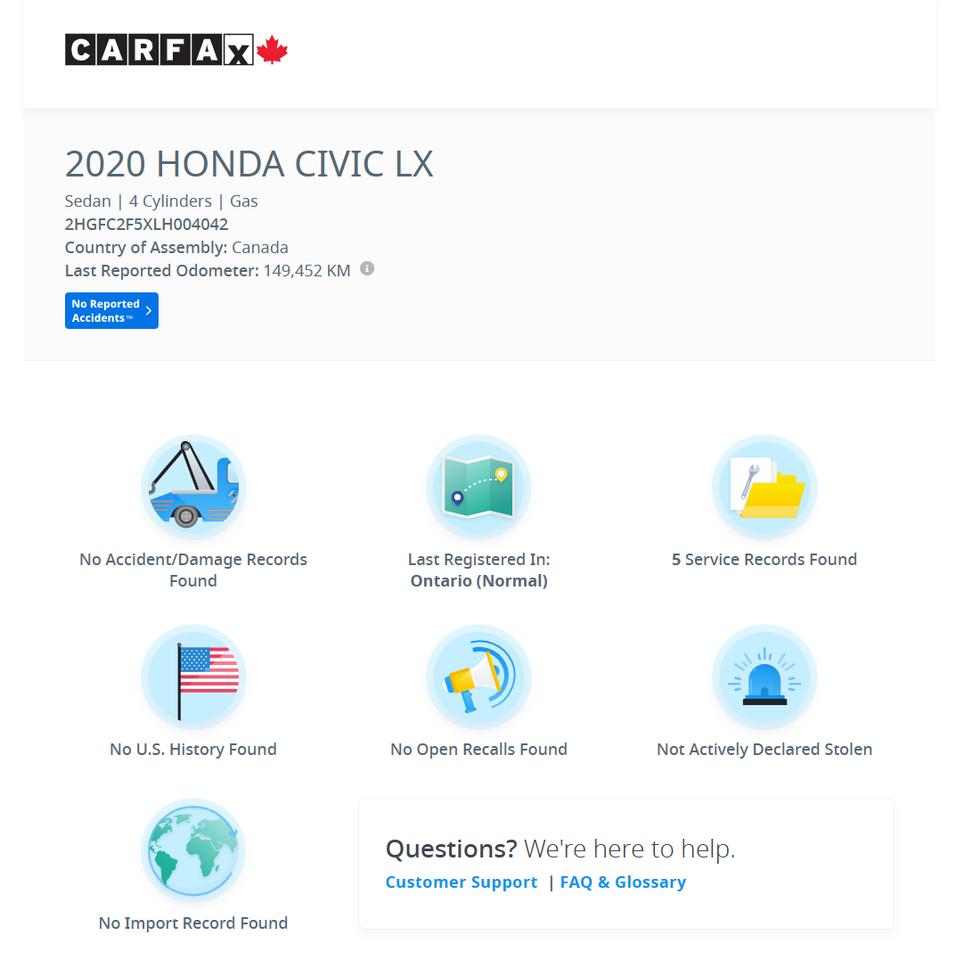 2020 Honda Civic LX+Adaptive Cruise+LaneKeep+ApplePlay+CLEAN CARFAX Photo4