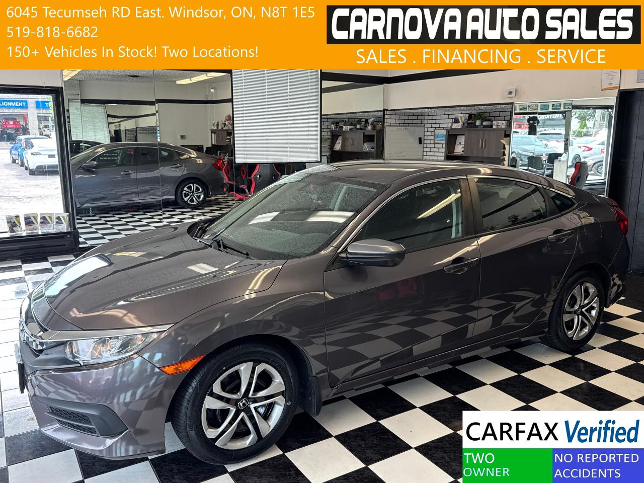 Used 2018 Honda Civic LX+New Tires+Brakes+Camera+ApplePlay+CLEAN CARFAX for sale in Windsor, ON