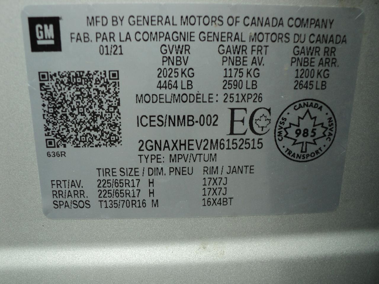 2021 Chevrolet Equinox LS1 FWD 1.5L4cylGas HeatedSeats RemoteStart - Photo #26