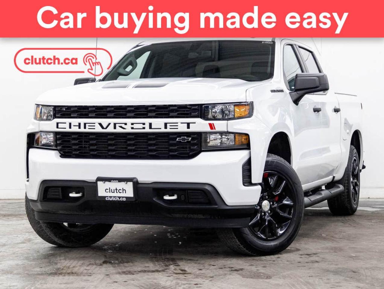 Used 2021 Chevrolet Silverado 1500 Custom Crew Cab 5 3/4 ft 4x4  w/ Apple CarPlay & Android Auto, Rearview Cam, Climate Control for sale in Toronto, ON