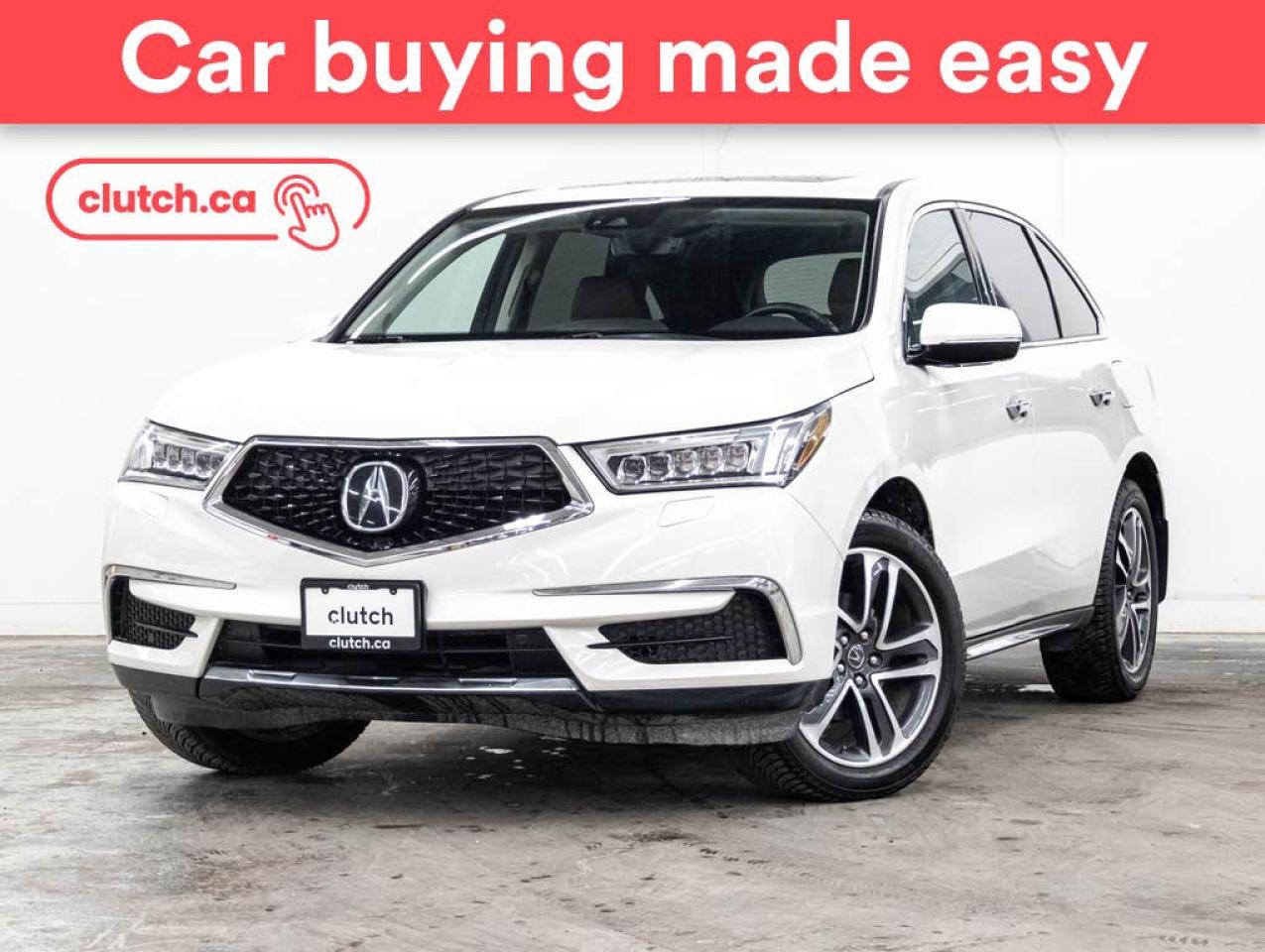Used 2018 Acura MDX Base AWD w/ Nav Pkg w/ Push Button Start, Sunroof, Nav for sale in Toronto, ON