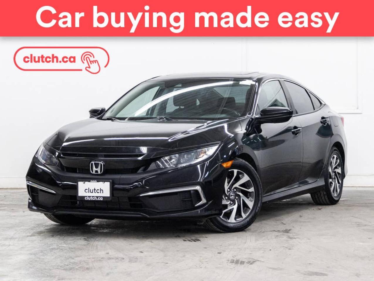 Used 2019 Honda Civic EX w/ Apple CarPlay & Android Auto, Power Moonroof, Rearview Cam for sale in Toronto, ON
