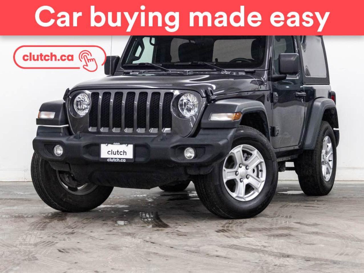 Used 2021 Jeep Wrangler Sport S w/ Apple CarPlay & Android Auto, Cruise Control, Rearview Cam for sale in Toronto, ON