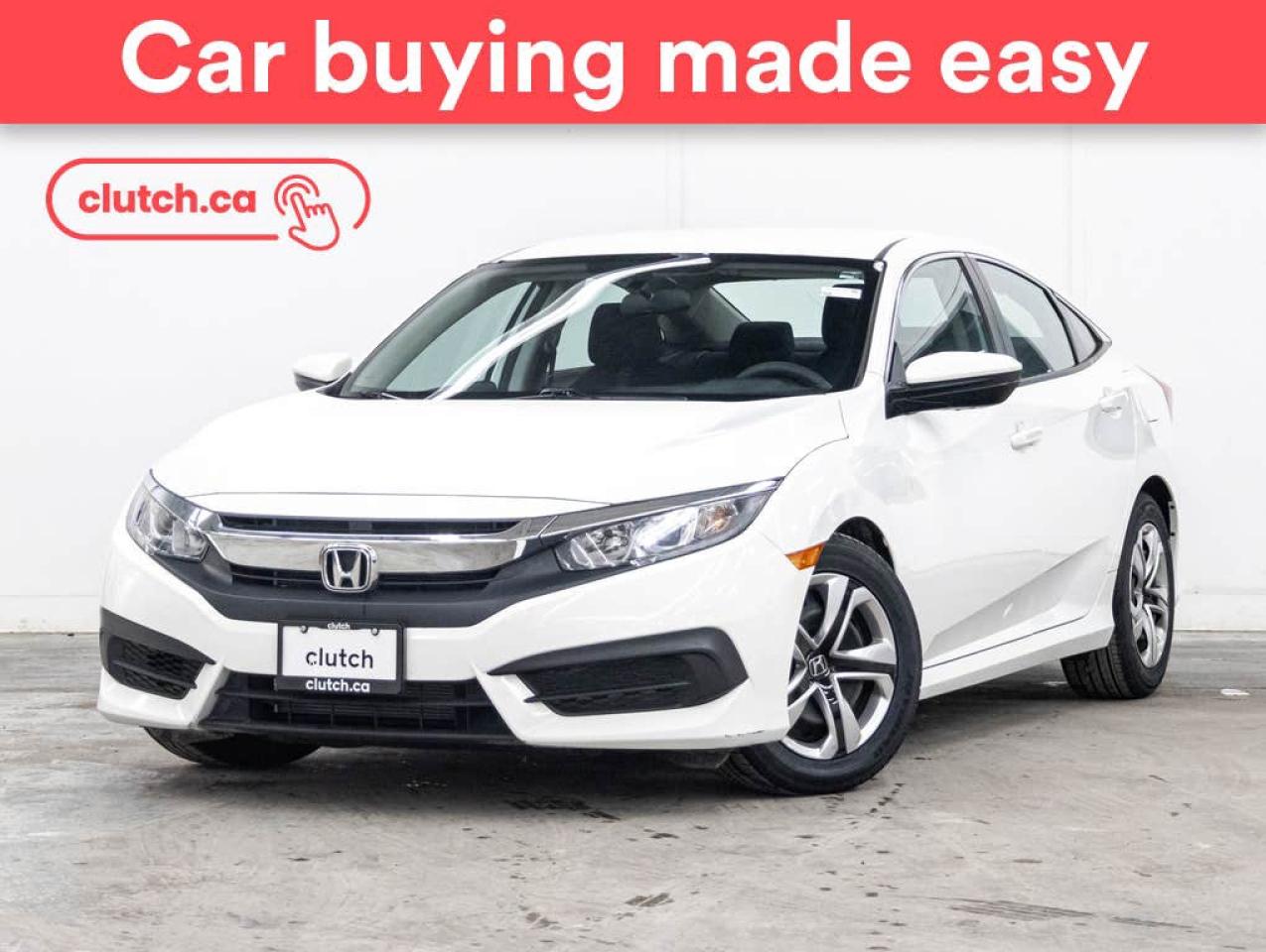 Used 2017 Honda Civic LX w/ Apple CarPlay & Android Auto, Rearview Cam, Climate Control for sale in Toronto, ON