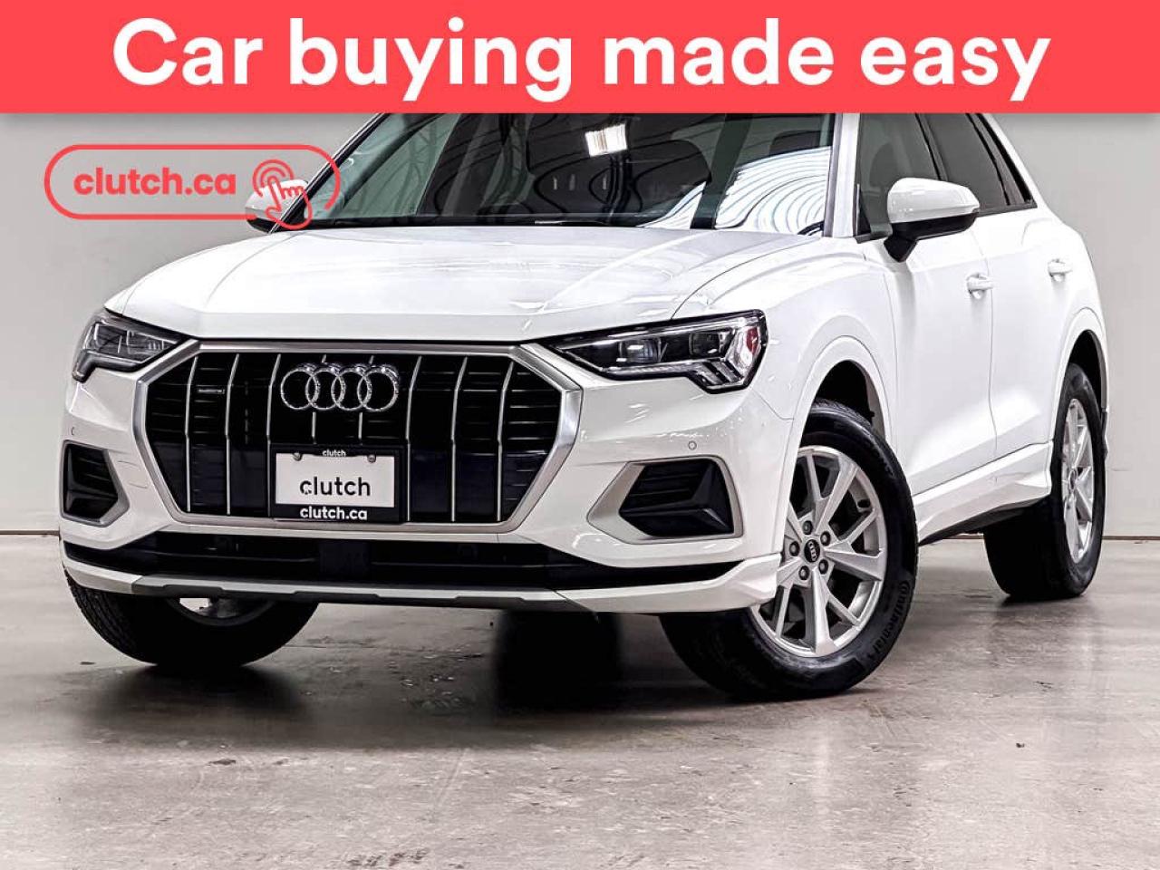 Used 2021 Audi Q3 45 Komfort AWD w/ Apple CarPlay, Heated Front Seats, Rearview Cam for sale in Toronto, ON