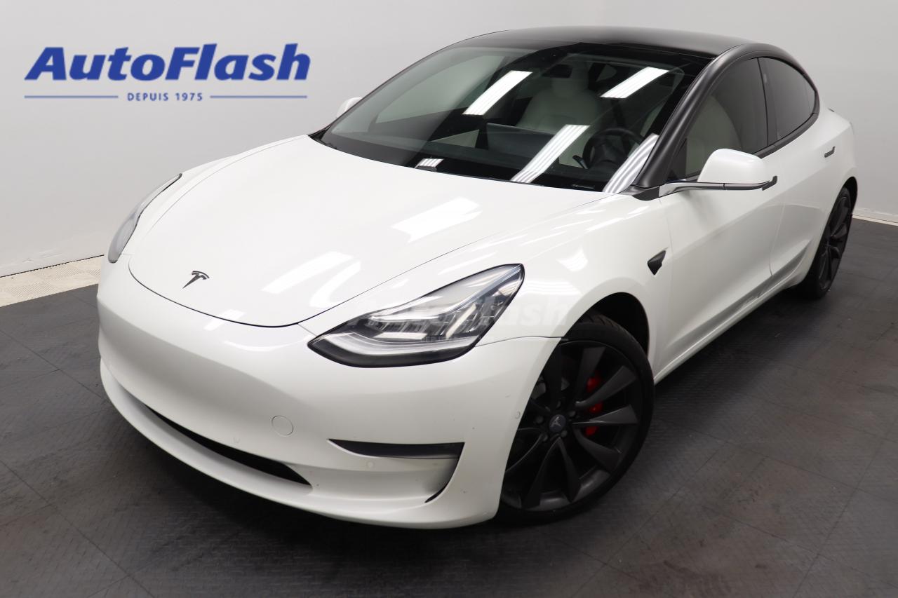 Used 2020 Tesla Model 3 PERFORMANCE, AWD, CAMERA, SIEGES CHAUFFANTS for sale in Saint-Hubert, QC