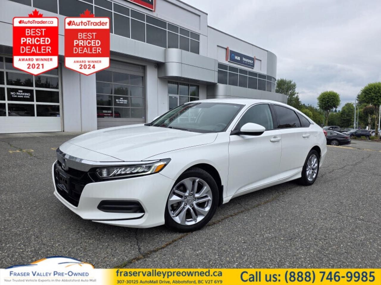 Used 2019 Honda Accord Sedan LX CVT  - Heated Seats - $123.66 /Wk for sale in Abbotsford, BC
