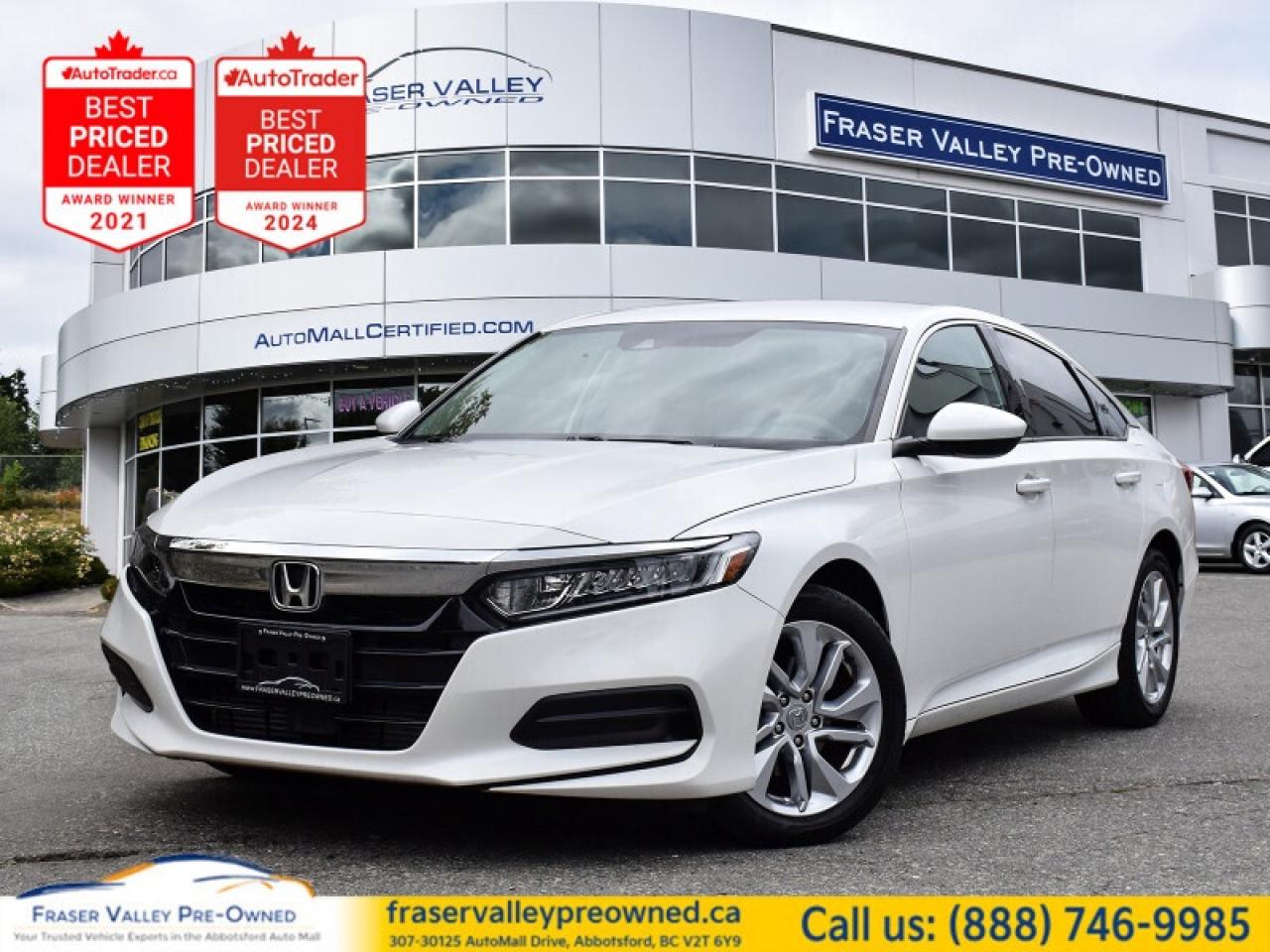 Used 2019 Honda Accord Sedan LX CVT  - Heated Seats - $123.66 /Wk for sale in Abbotsford, BC