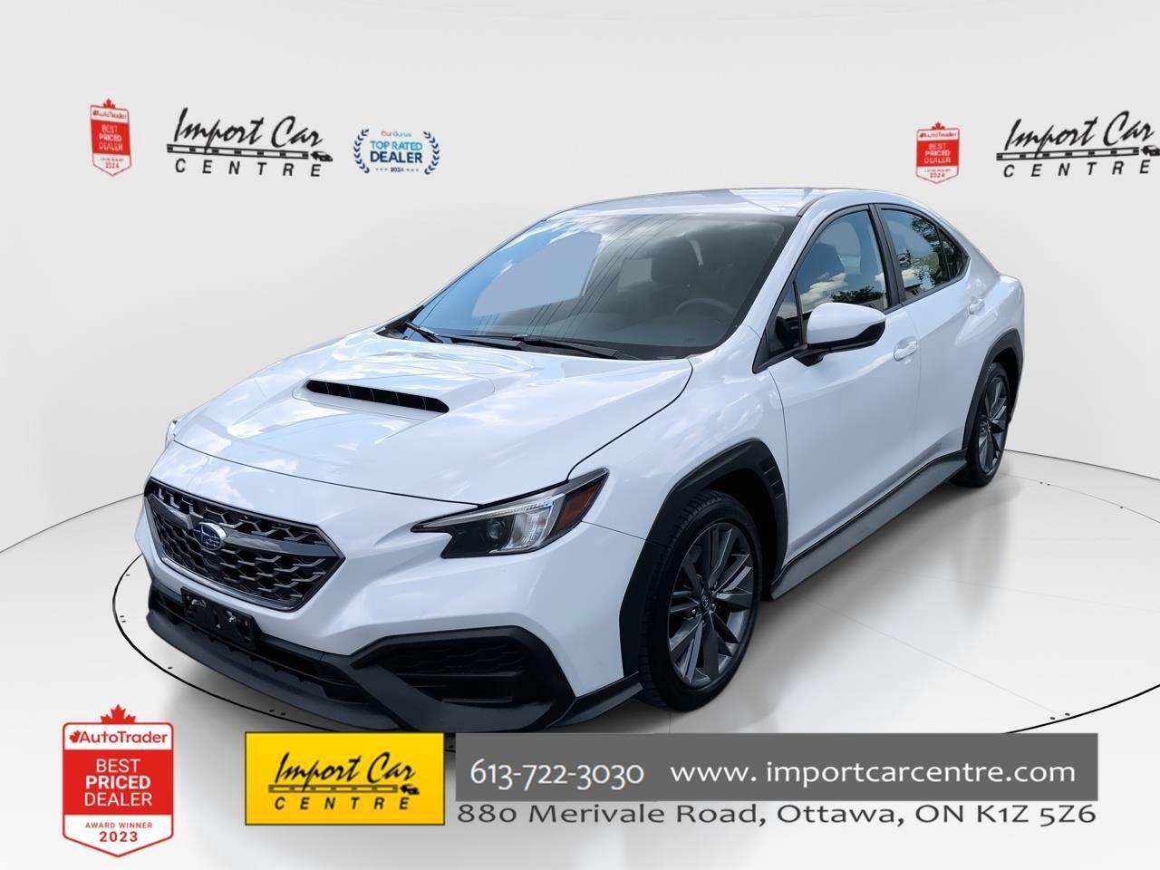 Used 2023 Subaru WRX 6 SPD, ONLY 29KKMS!!  HTD. SEATS, BK. CAM, ALLOYS for sale in Ottawa, ON