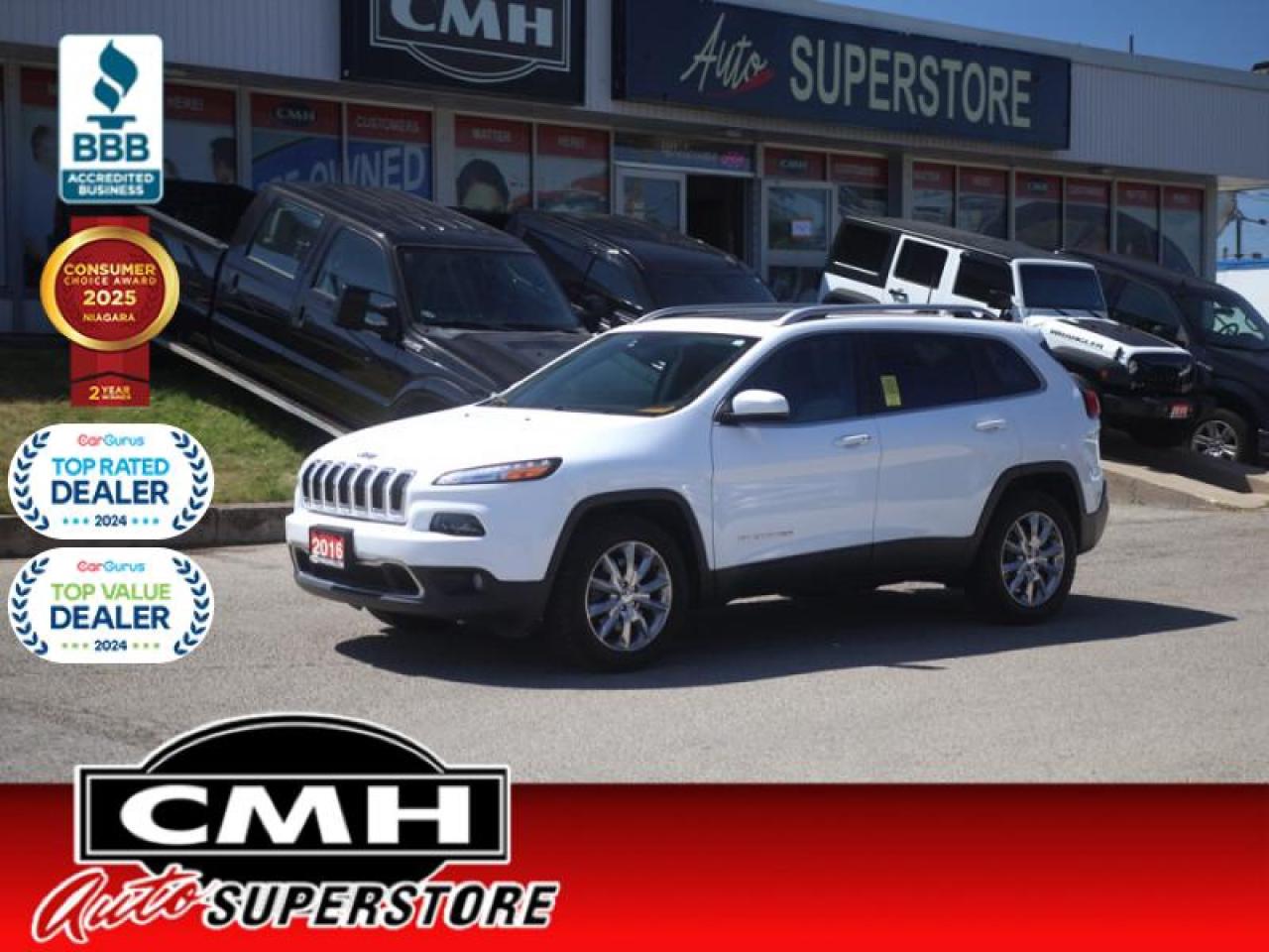 Used 2016 Jeep Cherokee Limited  - Low Mileage for sale in St. Catharines, ON