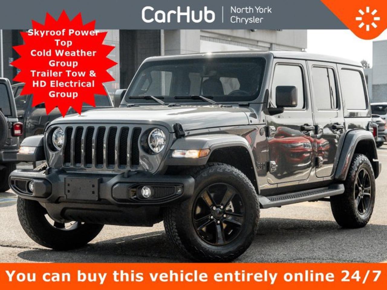 Used 2022 Jeep Wrangler Unlimited Sahara Altitude 4x4 Skyroof Cold Weather Group for sale in Thornhill, ON