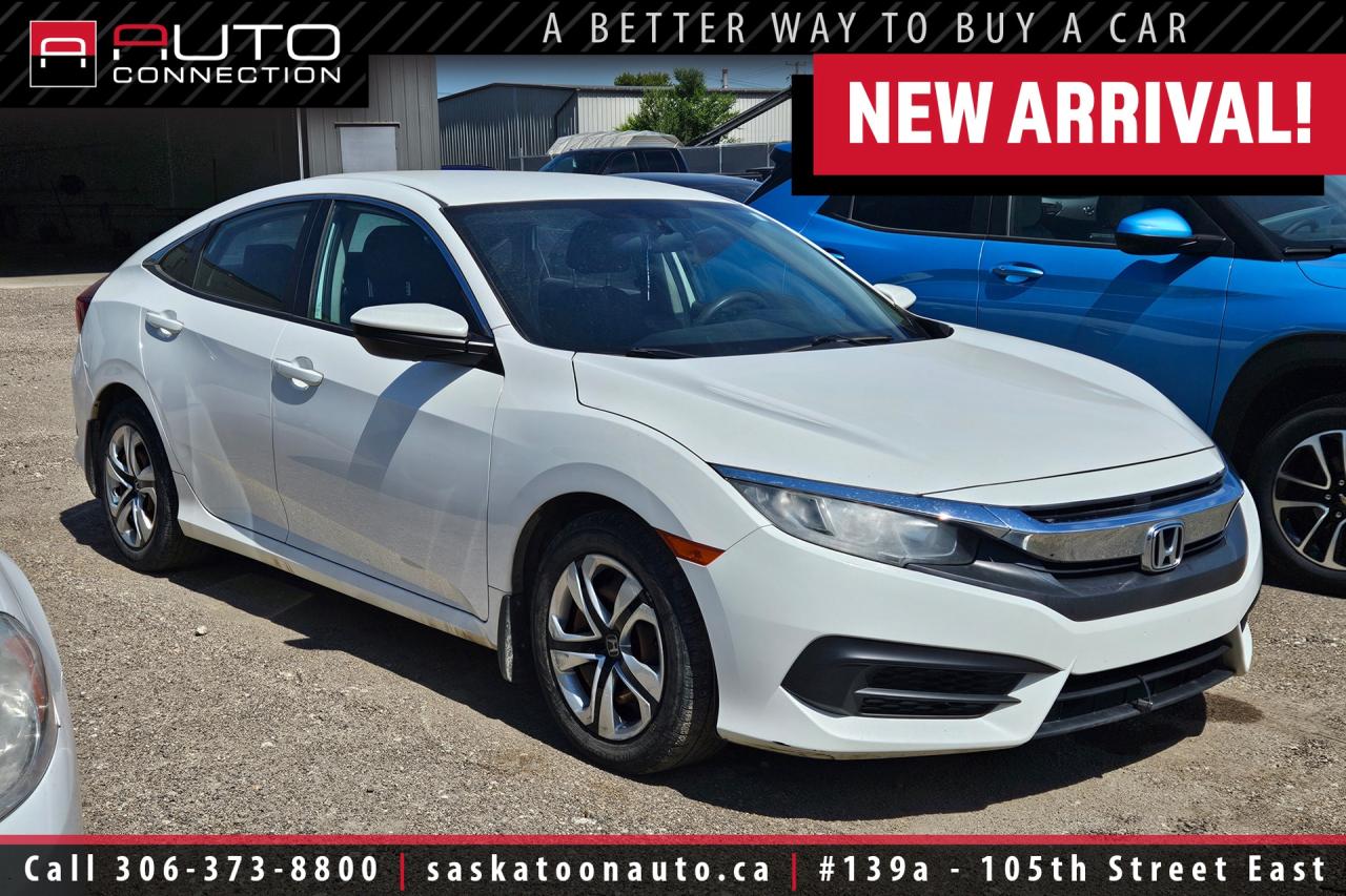 Used 2016 Honda Civic LX - ACCIDENT FREE - SK VEHICLE - CARPLAY - HEATED SEATS for sale in Saskatoon, SK