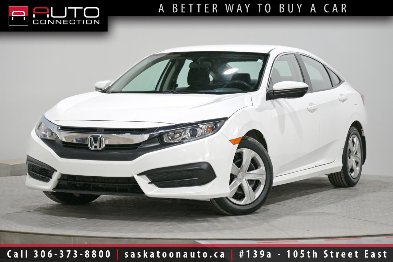 Used 2016 Honda Civic LX - ACCIDENT FREE - SK VEHICLE - CARPLAY - HEATED SEATS for sale in Saskatoon, SK