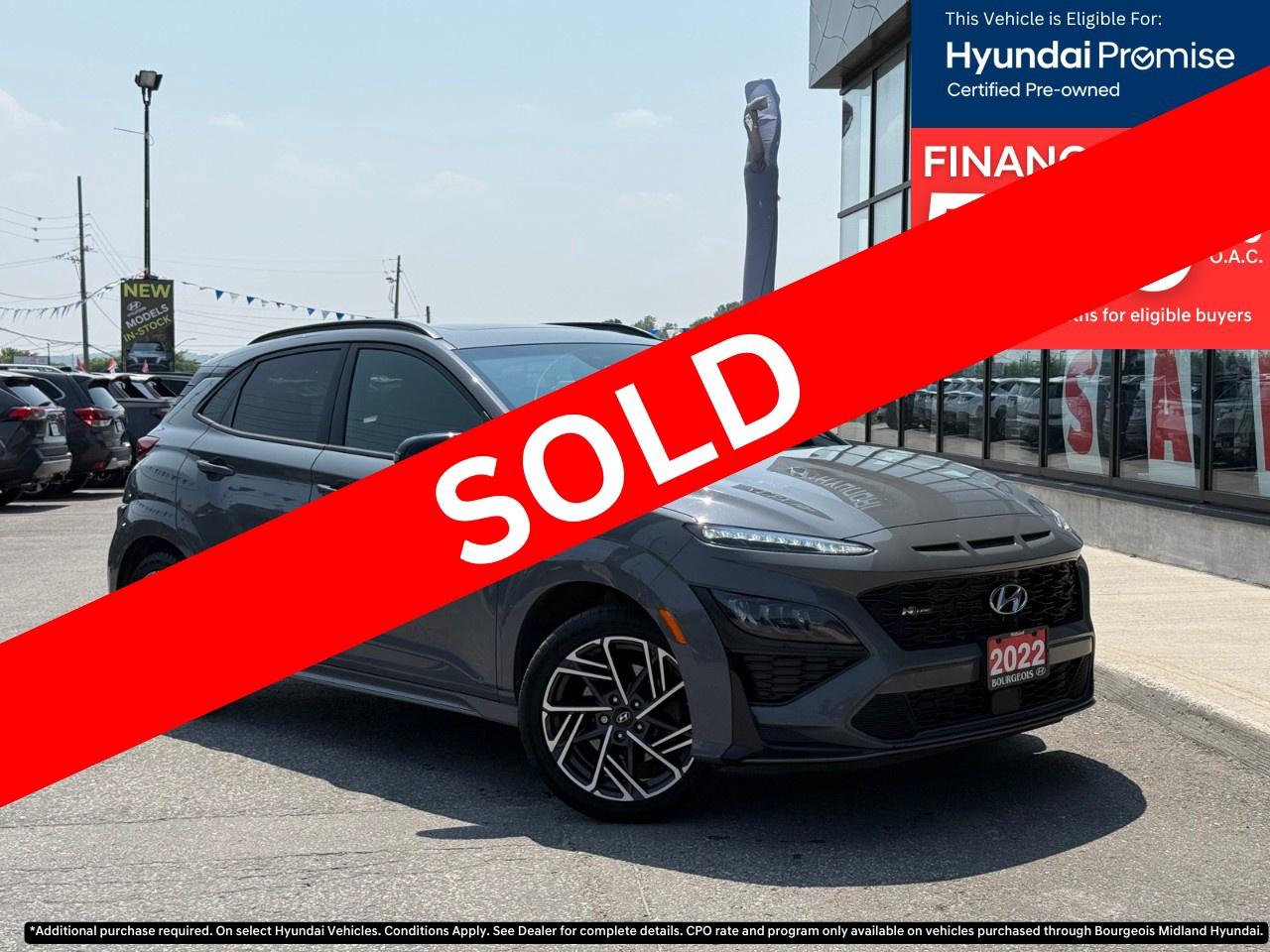 Used 2022 Hyundai KONA 1.6T N Line AWD w/Ultimate Package for sale in Midland, ON
