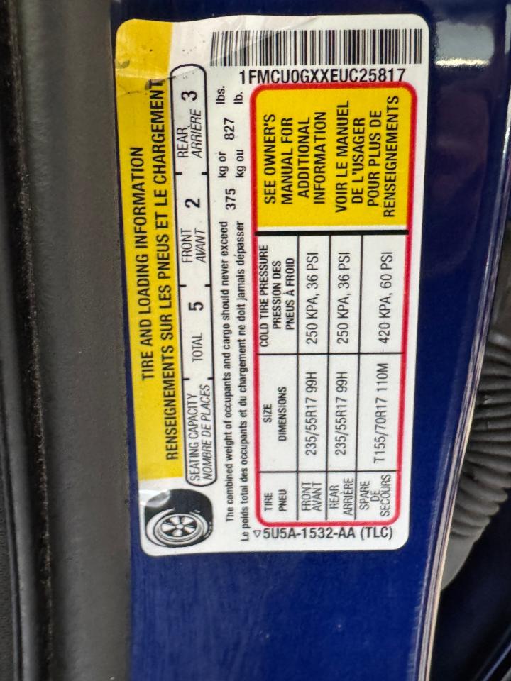 2014 Ford Escape SE+New Tires+Camera+Heated Seats+Bluetooth Photo96