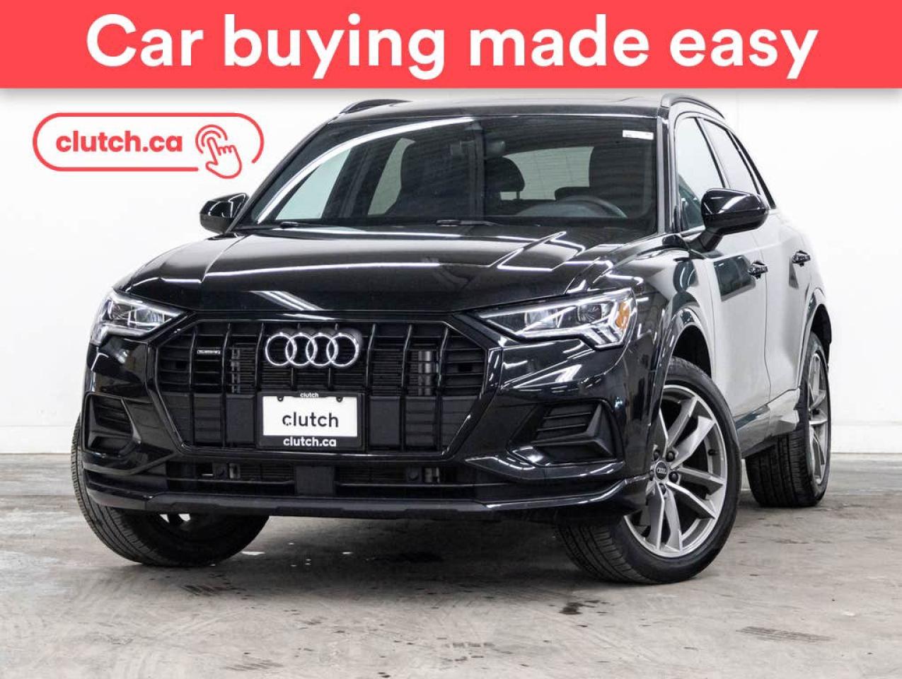 Used 2022 Audi Q3 45 Komfort AWD w/ Apple CarPlay & Android Auto, Heated Steering Wheel, Panoramic Moonroof for sale in Toronto, ON
