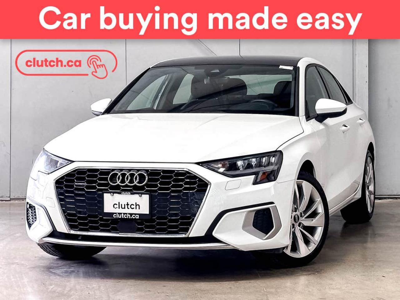 Used 2023 Audi A3 Komfort AWD w/ Apple CarPlay, Heated Front Seats, Rearview Cam for sale in Toronto, ON