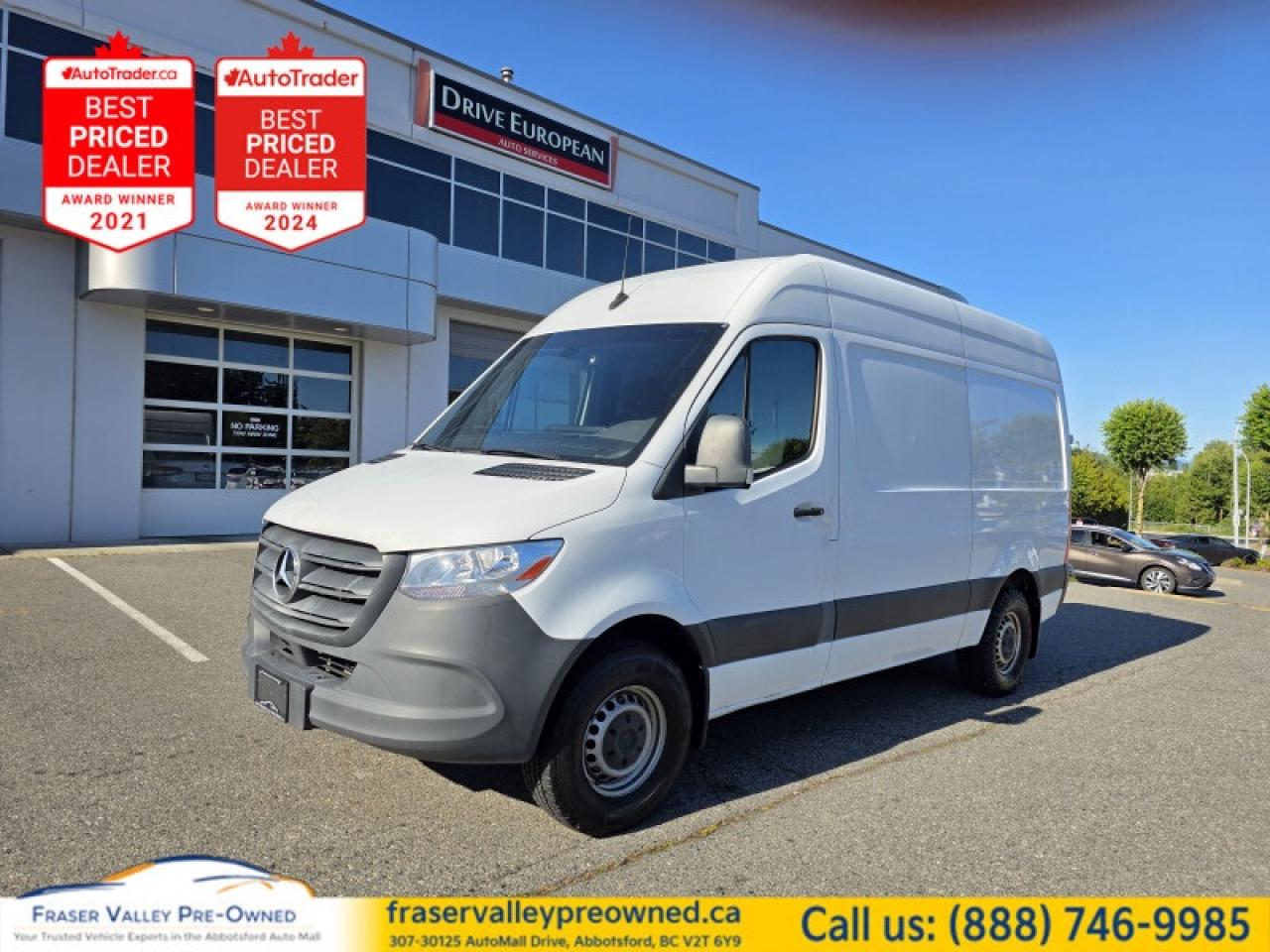 Used 2020 Mercedes-Benz Sprinter Cargo Van 2500 High Roof V6 144  - $211.87 /Wk for sale in Abbotsford, BC
