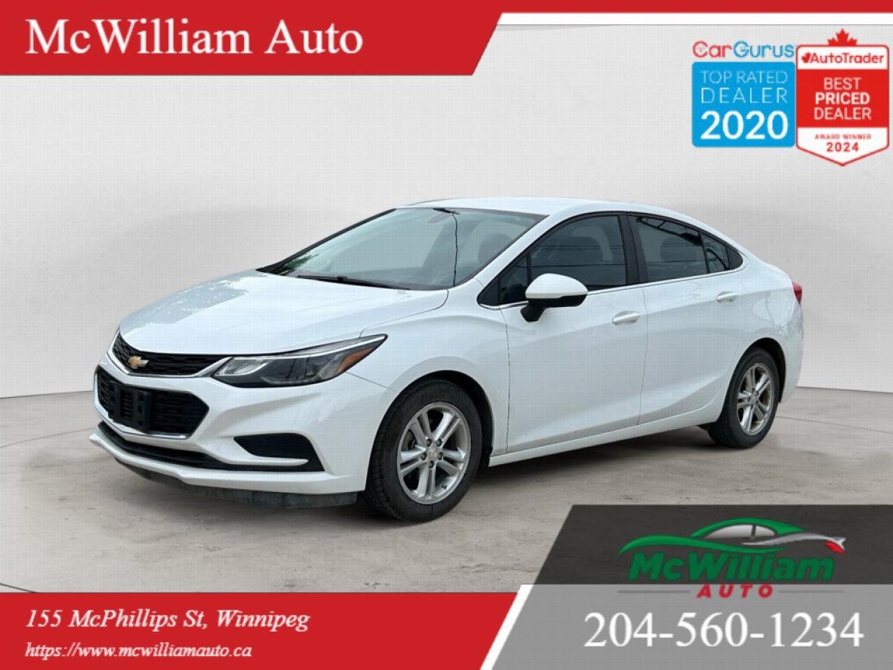 Used 2017 Chevrolet Cruze LT|HEATED SEATS|BACK UP CAMERA|BLUETOOTH AUDIO| for sale in Winnipeg, MB