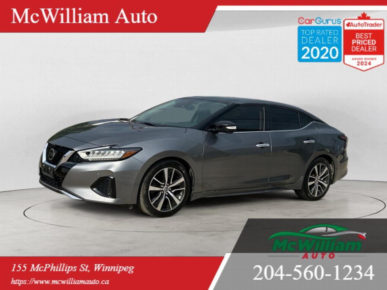 Used 2020 Nissan Maxima SL |HTD SEATS & WHEEL|NAVI|LEATHER INTERIOR| for sale in Winnipeg, MB