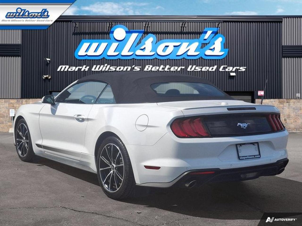 2020 Ford Mustang EcoBoost Convertible - Wheel & Stripe PKG | Auto | Reverse Camera | Summer Fun!! Photo2